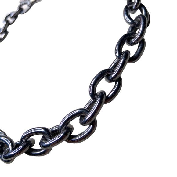 Park Lane Connections Chunky Chain Necklace Hematite Finish RETIRED - Picture 3 of 3